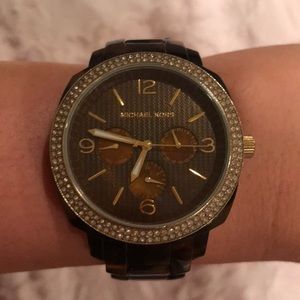 Michael Kors Tortoise shell watch